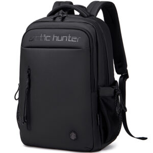 ARCTIC HUNTER τσάντα πλάτης 1500346 με θήκη laptop 15.6", 15L, μαύρη