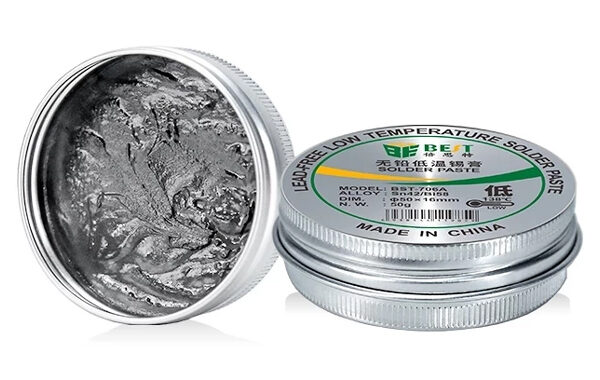 BEST πάστα συγκόλλησης BST-706A, lead-free, low temperature 138°, 50g
