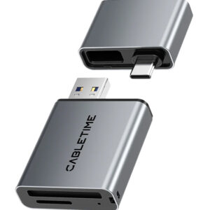 POWERTECH Καλώδιο USB (F) σε HDMI CAB-H080 με USB τροφοδοσία, 1m, μαύρο