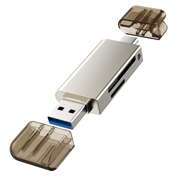 CABLETIME card reader CT-ACMCD2-ZG για SD & micro SD, USB 3.0, 5Gbps, γκρι