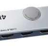 CABLETIME HDMI switch CT-HS4K-AG, 2 σε 1, 4K/60Hz, bi-directional, γκρι