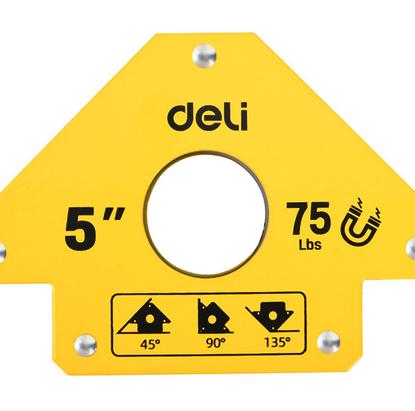 DELI μαγνητική γωνία συγκόλλησης DL-HDW75 με 45°/90°/135° γωνίες, 5", 34kg