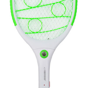 ESPERANZA ηλεκτρική ρακέτα εντόμων EHQ010G με LED φακό, 3W, 3500V, 1200mAh, λευκή