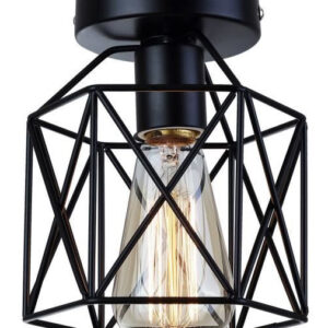 POWERTECH LED φωτιστικό οροφής HLL-0083, 28W, 4000K, 21x21cm, μαύρο