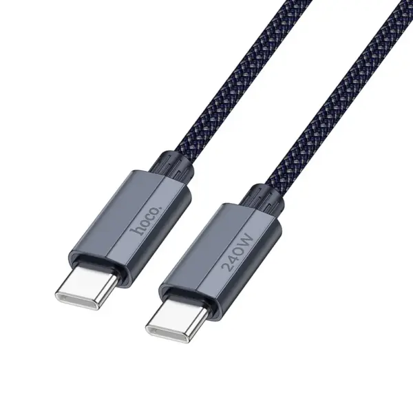 HOCO U134 καλώδιο Type-C σε Type-C, PD QC3.0, 5A 240W, 1,8μ, μπλε