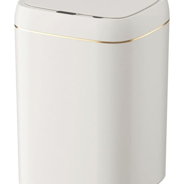 HOME USE κάδος απορριμμάτων HUH-0188 με φωτοκύτταρο, 13lt, λευκός