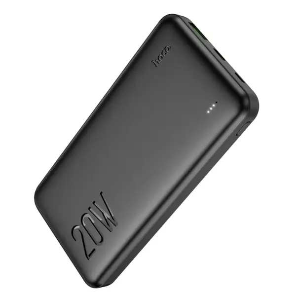 Hoco J87 powerbank 10000 mAh, QC3.0, PD, 3A 20W, μαύρο