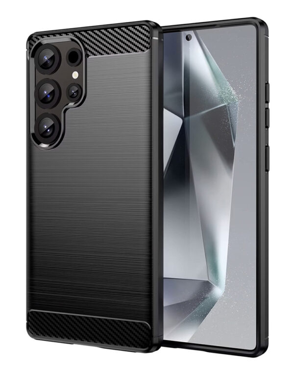 POWERTECH Θήκη Carbon MOB-2007 για Samsung S24 Ultra, μαύρη