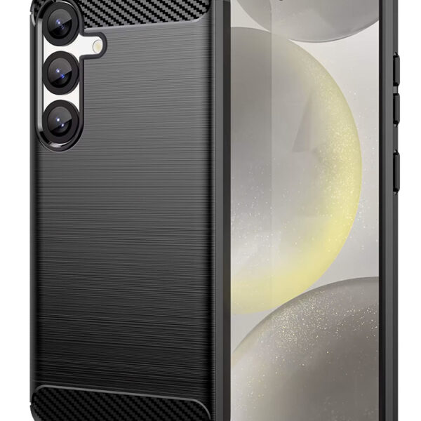 POWERTECH Θήκη Carbon MOB-2008 για Samsung S25, μαύρη
