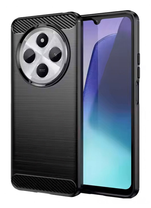 POWERTECH Θήκη Carbon MOB-2011 για Xiaomi Redmi 14C, μαύρη