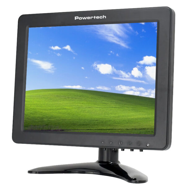 POWERTECH οθόνη LED PT-1108 8" 1024x768, IPS, HDMI/VGA/AV/BNC/USB, μαύρη