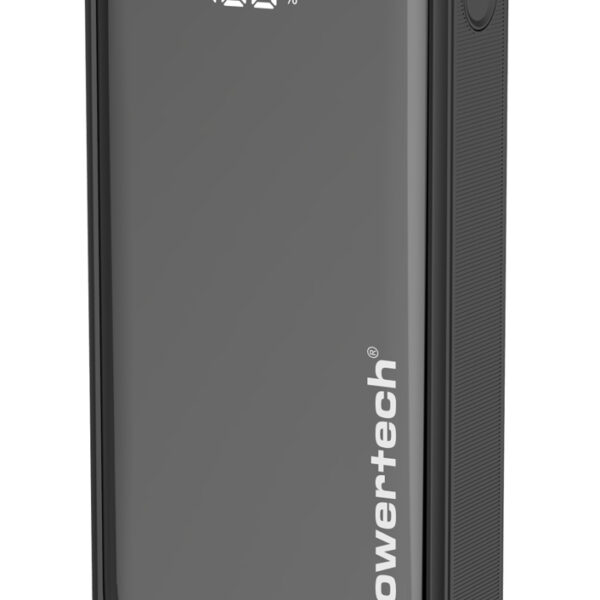 POWERTECH power bank PT-1327 με οθόνη, 20000mAh, 22.5W, μαύρο