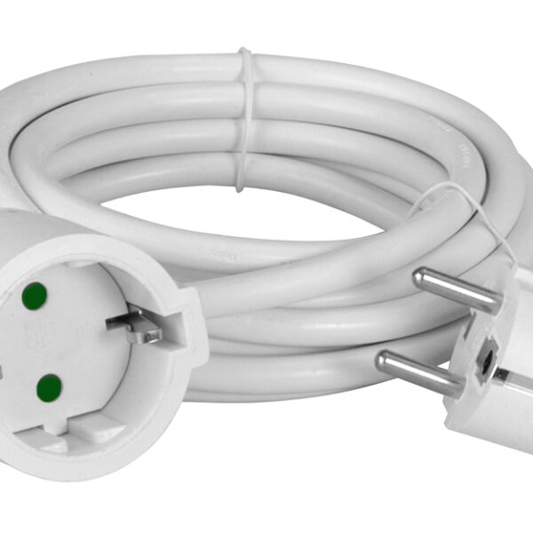 POWERTECH μπαλαντέζα ρεύματος PT-889, 1x schuko, 16A, 5m, λευκή