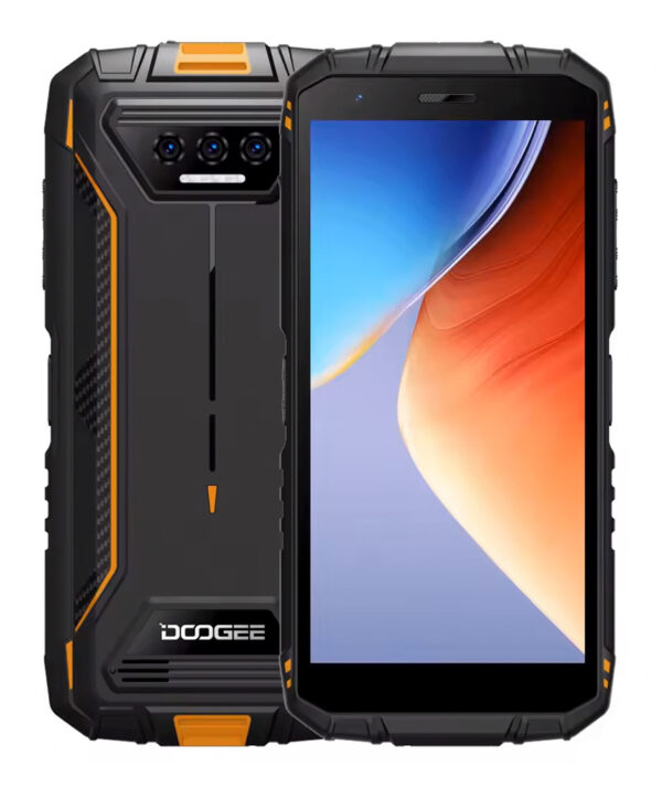 DOOGEE smartphone S41T, 5.5", 4/64GB, 6300mAh, IP68/IP69K, πορτοκαλί