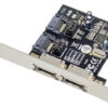 POWERTECH κάρτα επέκτασης PCIe σε 2x SATA ST51, ASM1061, low profile
