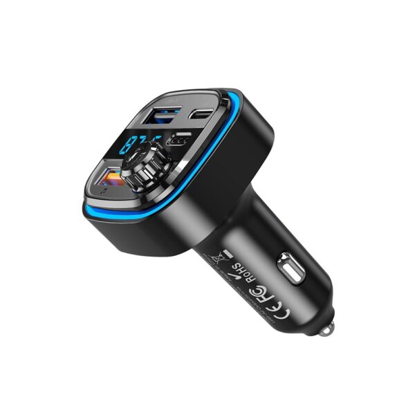 XO BCC08 FM transmitter Bluetooth, MP3, φορτιστής αυτοκινήτου 3,1A, μαύρο