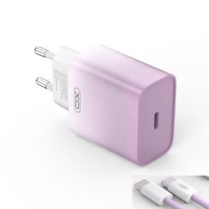 XO CE15 φορτιστής ταξιδίου 1x USB-C, PD 20W, λευκό