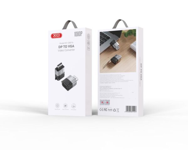 XO GB016 αντάπτορας Displayport σε VGA, γκρι