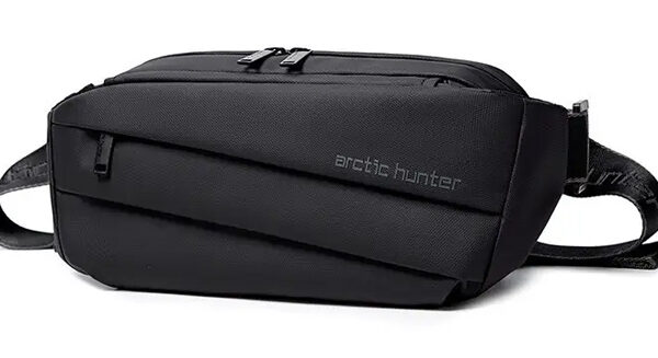 ARCTIC HUNTER τσάντα μέσης YB00029, 2.5L, μαύρη