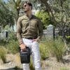 Δερμάτινο τσαντάκι ώμου Bull Captain  DJB 777 μαύρο