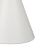 Βοηθητικό τραπέζι Coozlin Inart sintered stone σε απόχρωση λευκό μαρμάρου με λευκό μέταλλο Φ50x50εκ