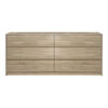 Συρταριέρα Kuanger pakoworld mdf σε φυσική απόχρωση 120x40x70εκ