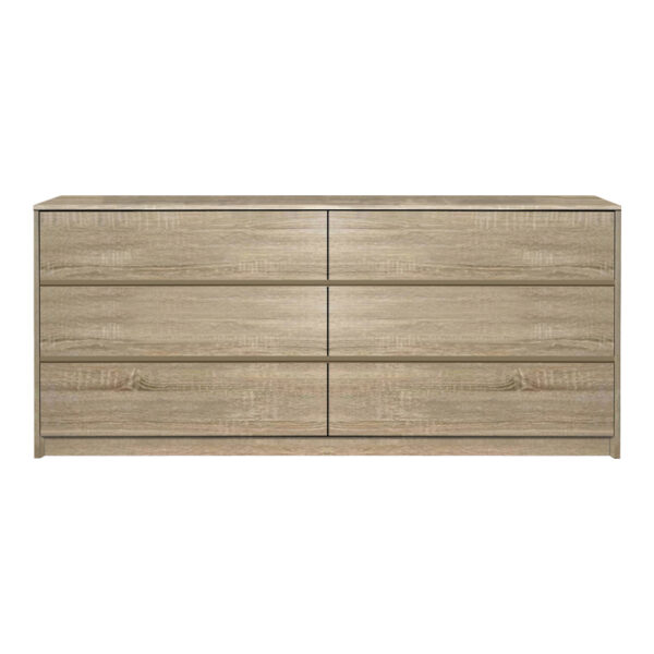 Συρταριέρα Kuanger pakoworld mdf σε φυσική απόχρωση 120x40x70εκ