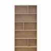 Βιβλιοθήκη Evergin pakoworld mdf σε oak απόχρωση 80x30x180εκ