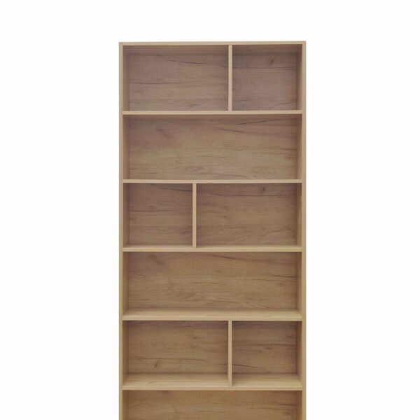 Βιβλιοθήκη Evergin pakoworld mdf σε oak απόχρωση 80x30x180εκ