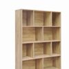 Βιβλιοθήκη Evergin pakoworld mdf σε oak απόχρωση 100x30x135εκ