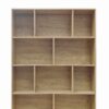 Βιβλιοθήκη Evergin pakoworld mdf σε oak απόχρωση 100x30x135εκ