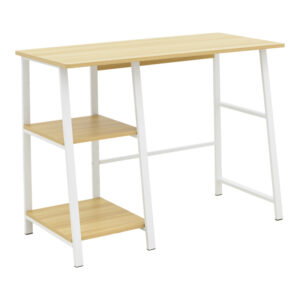Ραφιέρα Montessori Zoilen pakoworld φυσικό-λευκό-μπλε mdf 50x30x80εκ