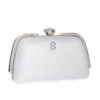 Τσάντα φάκελος clutch CK-6056 - Ασημί