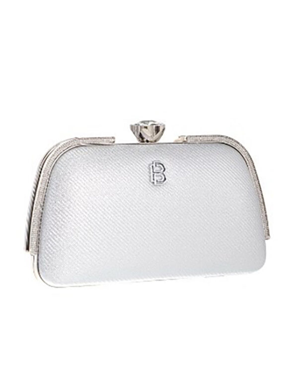 Τσάντα φάκελος clutch CK-6056 - Ασημί