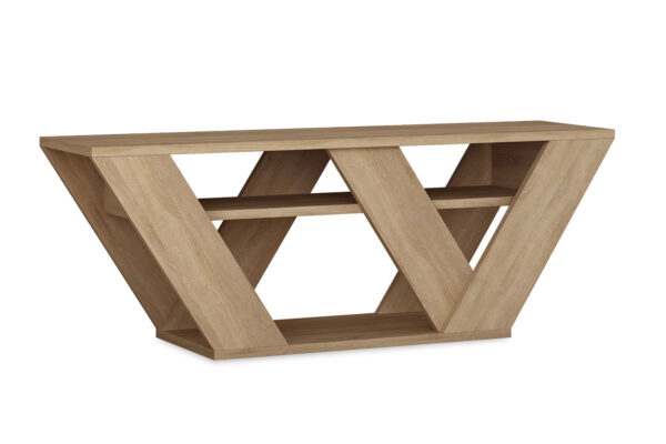 Έπιπλο τηλεόρασης Pipralla pakoworld φυσικό 110x30x40εκ