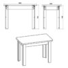 Τραπέζι Celeste pakoworld sonoma 100x60x73.5εκ