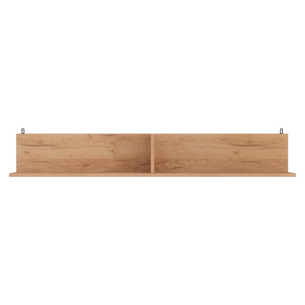 Ραφιέρα τοίχου Drowel pakoworld μελαμίνης σε oak απόχρωση 130x21.6x20εκ