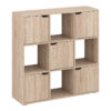 Βιβλιοθήκη Bookel pakoworld σε sonoma απόχρωση 88.5x27.5x89.3εκ