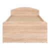Κρεβάτι Regan pakoworld με συρτάρια σε oak απόχρωση 90x200εκ