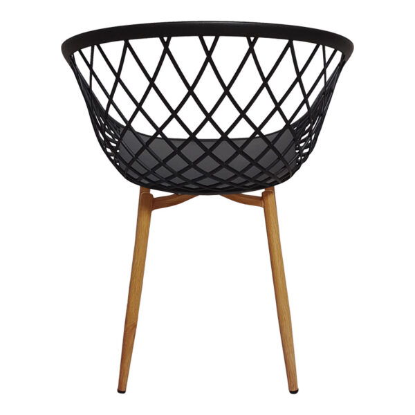 Τραπεζαρία Manka-Parker pakoworld σετ 3τεμ σε λευκή απόχρωση 80x80x77εκ