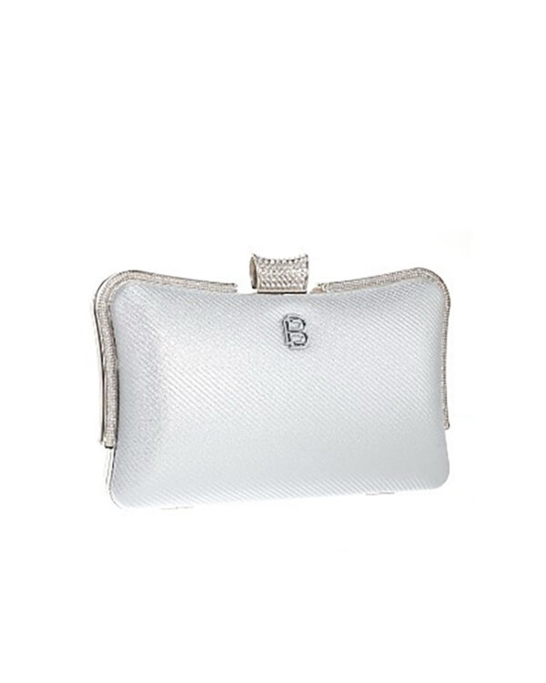 Τσάντα φάκελος clutch CK-6055 - Ασημί
