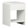 Κομοδίνο Zeplen pakoworld MDF σε λευκή απόχρωση 40x40x53εκ