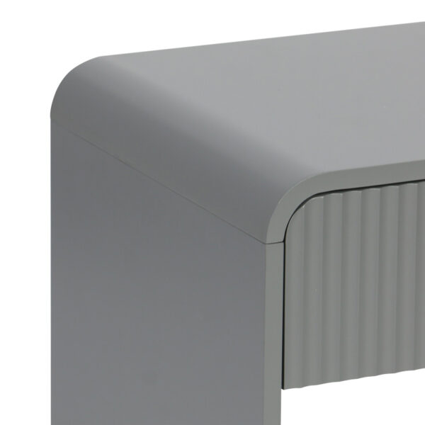 Κομοδίνο Zeplen pakoworld MDF σε γκρι απόχρωση 40x40x53εκ