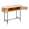 Κονσόλα Zeplen pakoworld MDF-μέταλλο σε oak απόχρωση 100x35x75εκ