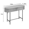 Κονσόλα Zeplen pakoworld MDF-μέταλλο σε oak απόχρωση 100x35x75εκ