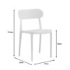 Καρέκλα Amvroan στοιβαζόμενη pakoworld με UV protection cappuccino pp 51x49x79.5εκ