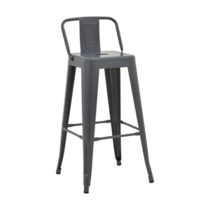 Καρέκλα Gaston I pakoworld PP-PU σε μαύρη απόχρωση 48.5x53.5x81.5εκ