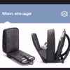 Σακίδιο πλάτης laptop με USB 22L 15,6” Bange 2952 μαύρο