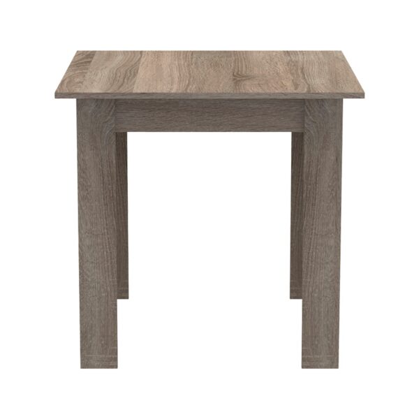 Τραπέζι Manka I pakoworld σε sonoma truffle απόχρωση 80x80x77εκ