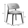 Καρέκλα Siena pakoworld rubberwood σε φυσική-εκρού απόχρωση 48x50x81εκ